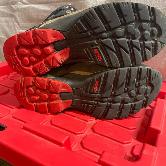 Asolo Furtive GTX Wide Boots - Tan and Black with Red Accents - Picture 3 of 5